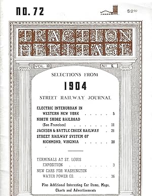 Traction Heritage Vol. 12 No. 6 Selections from 1904 Street Railway Journal
