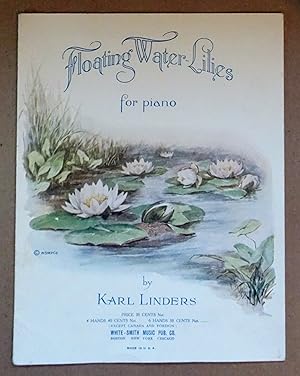 Floating Water Lilies for piano, 1916, Vintage Sheet Music