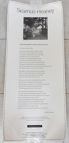 A Dog Was Crying To-Night in Wicklow Also (Broadside Poem)