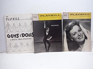 Lot of 3 VG Antique Playbills from the Forty-Sixth Street Theatre.