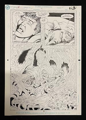 Superboy #19 Page 9 Original Comic Art 1991-JIM MOONEY