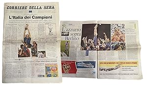 Corriere della Sera 10 Luglio 2006 Italia Campione del Mondo FIFA World Cup