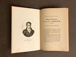 Quelques notes sur un Médecin Philosophe P.-J.-G. Cabanis. (1757-1808).
