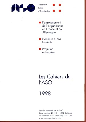 Les cahiers de l'ASO 1998
