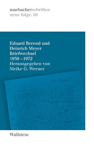 Briefwechsel 1938-1972 (marbacher schriften: neue folge)