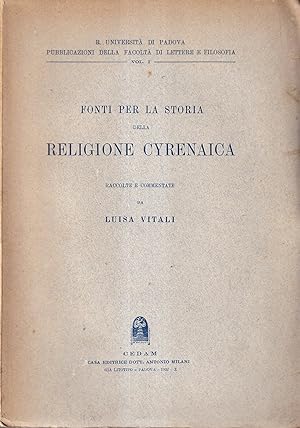 Fonti per la storia della religione cyrenaica