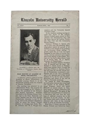 Lincoln University Herald, Vol. XXIV, No. 3. (March-April 1920)