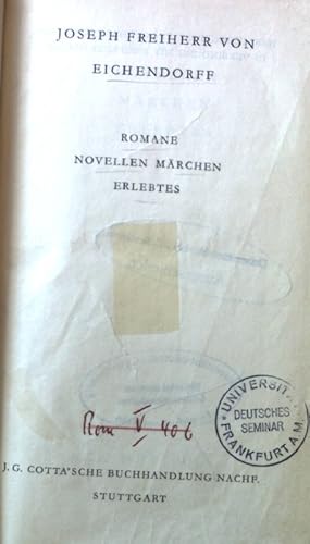 Neue Gesamtausgabe der Werke und Schriften in vier Bänden, Bd. 2 : Romane, Novellen, Märchen, Erl...