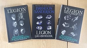 Legion Trilogy - Legion, Skin Deep, Lies the Beholder. Signed and Matched numbered new hardcovers...