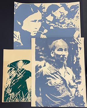 [Three anonymously produced screenprint posters based on photographs from Vietnam]