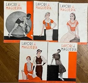 Lavori di maglieria. Societa' italiana Dubied. Nn. 4, 5, 7, 8, 9 - 1932