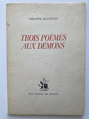 Trois poèmes aux démons. Précédés de Agitato.