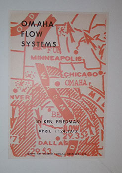 Omaha Flow Systems. By Ken Friedman. April 1-24, 1973. First edition of the poster.