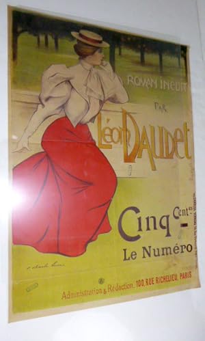 [Le Journal publie Suzanne] Roman Inédit par Léon Daudet. First edition of the poster.