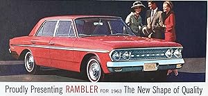 Proudly Presenting Rambler for 1963: The New Shape of Quality [Vintage Car Brochure]