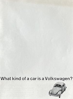 "What kind of car is a Volkswagen?" [Vintage Car Brochure]