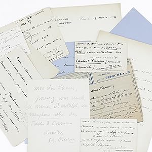 Maurice Barrès - Léon Vanier - 17 Lettres autographes sur Taches d'encre