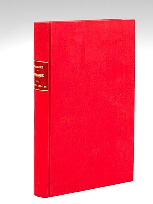 Lexique des Oeuvres complètes de François de Sales de l'édition des Visitandines