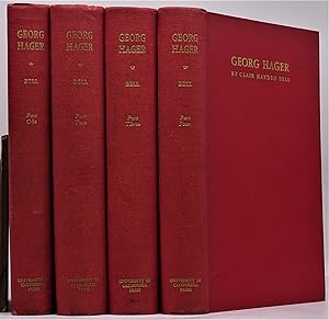 (Association Copy) Georg Hager. A Meistersinger of Nürnberg, 1552 - 1634. 4 volumes, complete [Pu...
