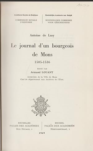 LE JOURNAL D'UN BOURGEOIS DE MONS 1505-1536