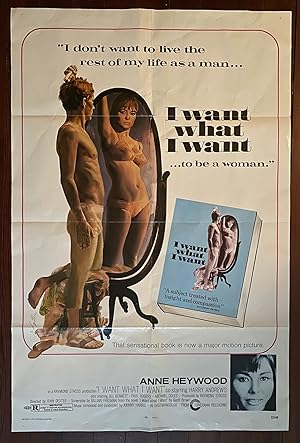 [TRANSGENDER MOVIE POSTER 1972]. "I Don't Want to Live the Rest of My Life as a Man. I Want What ...