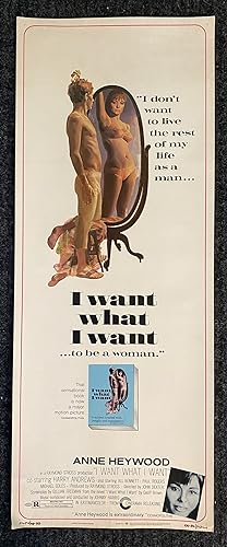 [TRANSGENDER MOVIE POSTER 1972]. "I Don't Want to Live the Rest of My Life as a Man. I Want What ...