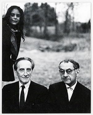 Photograph of Marcel Duchamp, Man Ray, and Laurie Savage