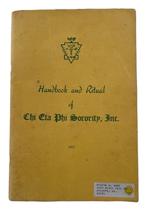 Handbook and Ritual of Chi Eta Phi Sorority, Inc