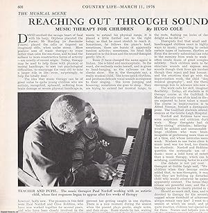 Music Therapy for Children. Picture and accompanying text, removed from an original issue of Coun...