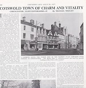 Cirencester, Gloucestershire; Cotswold Town of Charm and Vitality. Several pictures and accompany...