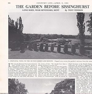 The Garden at Long Barn, near Sevenoaks, Kent. Several pictures and accompanying text, removed fr...