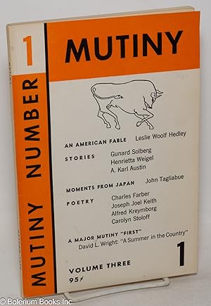 Mutiny: vol. 3, #1, Autumn 1960: [signed card laid-in]