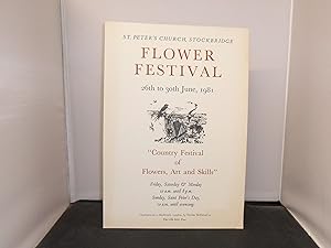 The Old Stile Press - Flower Festival 26th to 30th June, 1981, St. Peter's Church, Stockbridge