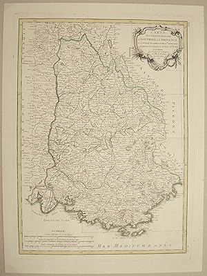 Carte des Gouvernements de Dauphiné et de Provence