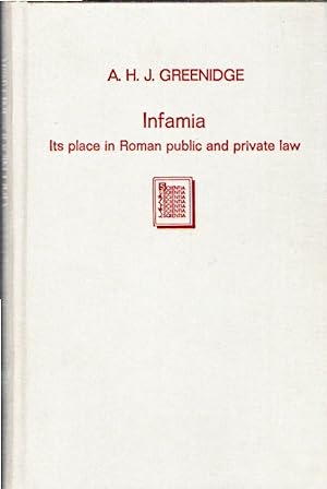 Infamia : its place in roman public and private law