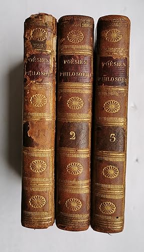POÉSIES PHILOSOPHIQUES et DESCRIPTIVES des auteurs qui se sont distingués dans le XVIII° siècle