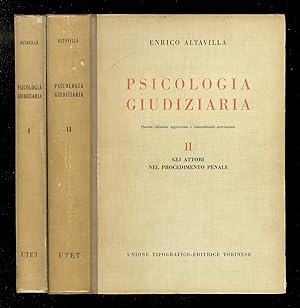 Psicologia giudiziaria. Con prefazione di Enrico Ferri e Gennaro Marciano. Quarta edizione aggior...