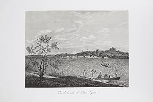 Vue de la ville de Porto Seguro - Voyage au Brésil, Dans les années 1815, 1816 et 1817, par S. A....