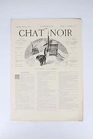 Le Chat noir N°255 de la cinquième année du samedi 27 novembre 1886