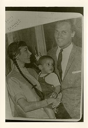 "Julie ROBINSON, David et Harry BELAFONTE" Photo de presse originale 1958