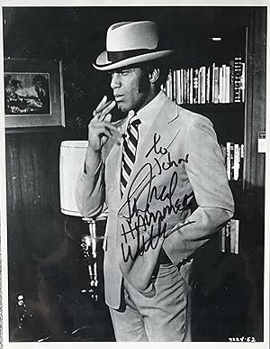 Signed Black and White Photo of Fred "The Hammer" Williamson as Black Caesar