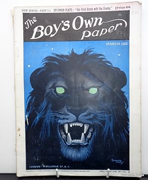 The Boys Own Paper. March 1912 (4 weekly issues with Colour Chromolitho Plate)