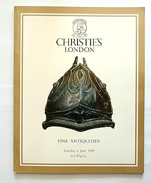 Christie's FINE ANTIQUITIES. Tuesday 6 June 1989. CATALOGUE.