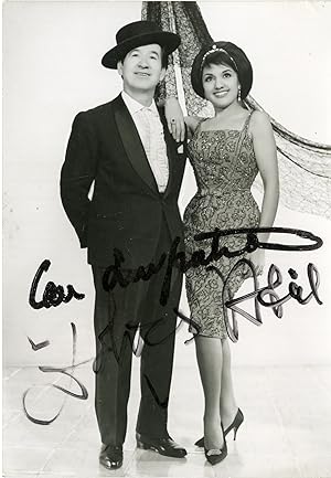 "Dolores ABRIL et Juanito VALDERRAMA" Photo originale dédicacée (ALFREDO Fotografo Barcelona)
