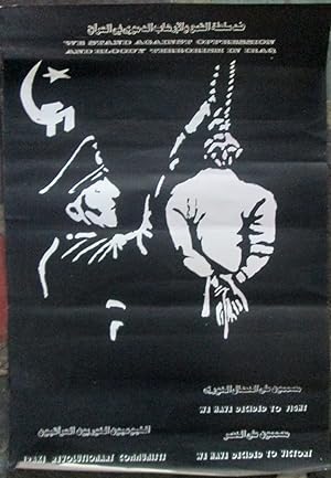 We stand Against Oppression Iraq Protest Poster