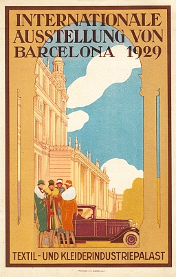 Internationale Ausstellung von Barcelona 1929. Textil- und Kleiderindustriepalast.