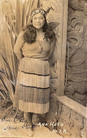 Signed Photograph of Ana Hato, Maori singer