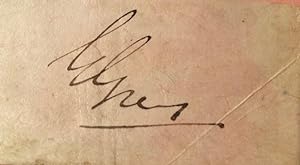 Signature of Sir George Grey