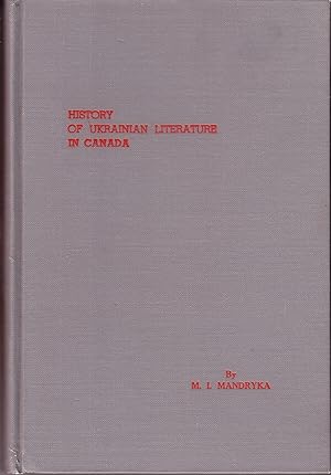 History of Ukrainian Literature in Canada