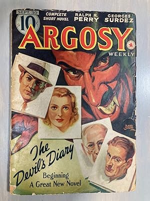 Argosy Weekly September 30, 1939 // The Photos in this listing are of the magazine that is offere...